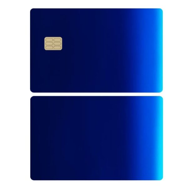 Adesivo para Cartao de Credito Debito Skin Pelicula Protetora Brilho Cor Azul