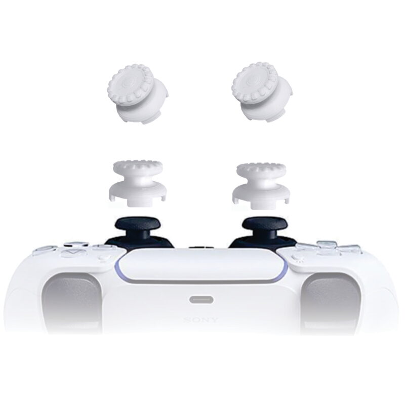 KontrolFreek PS5 Extensor 3d Analogico Branco FPS Shooter Tiro Protetor Base