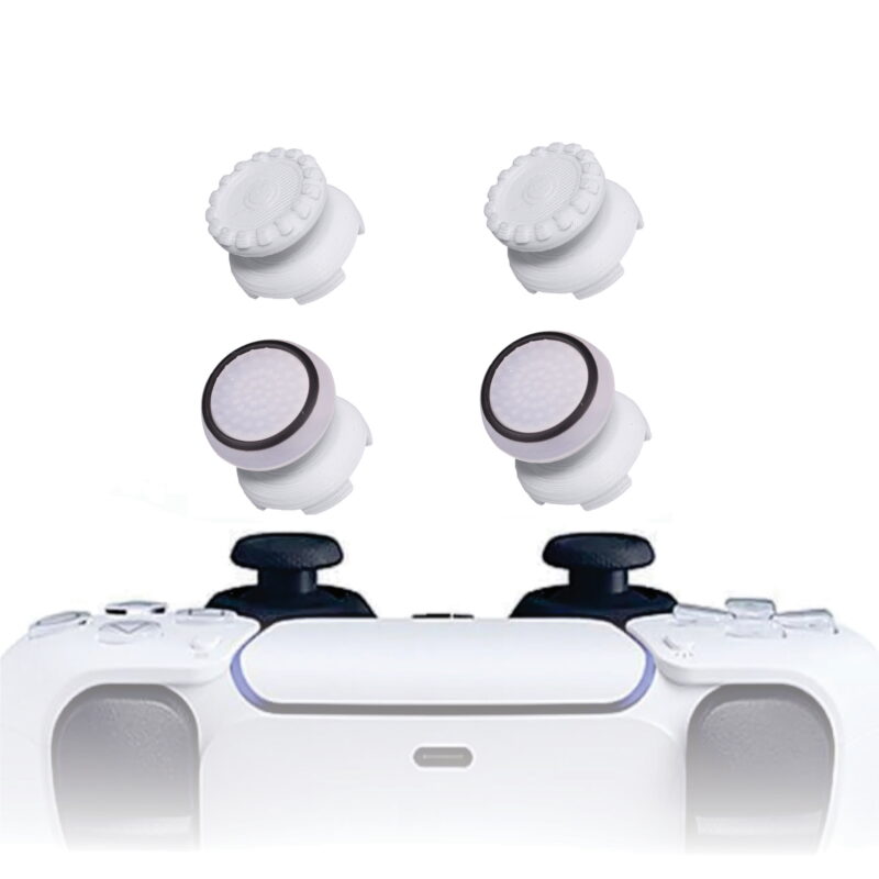 KontrolFreek PS5 Extensor 3d Analogico Branco FPS Shooter Tiro Protetor Bola Black