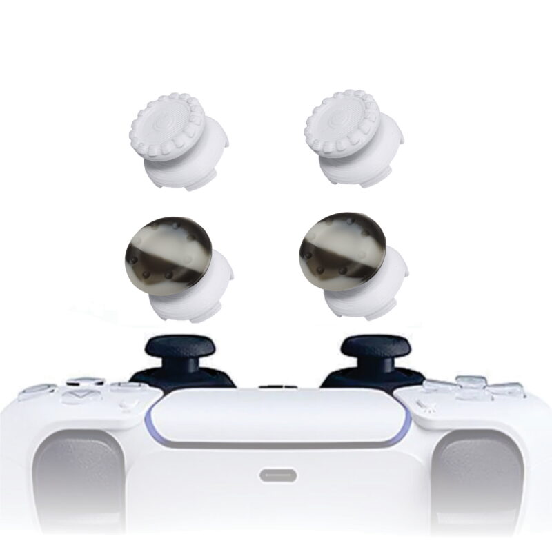 KontrolFreek PS5 Extensor 3d Analogico Branco FPS Shooter Tiro Protetor Camo Marrom