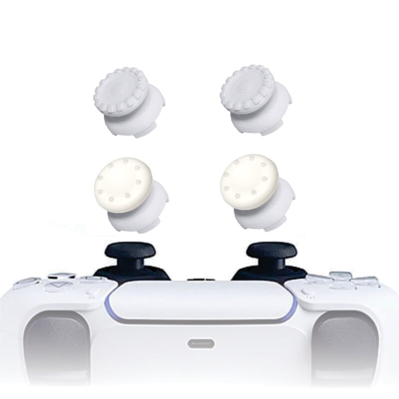 KontrolFreek PS5 Extensor 3d Analogico Branco FPS Shooter Tiro Protetor Cor Branco