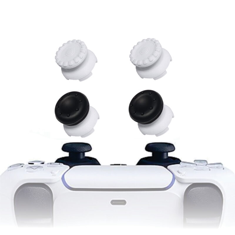 KontrolFreek PS5 Extensor 3d Analogico Branco FPS Shooter Tiro Protetor Cor Preto