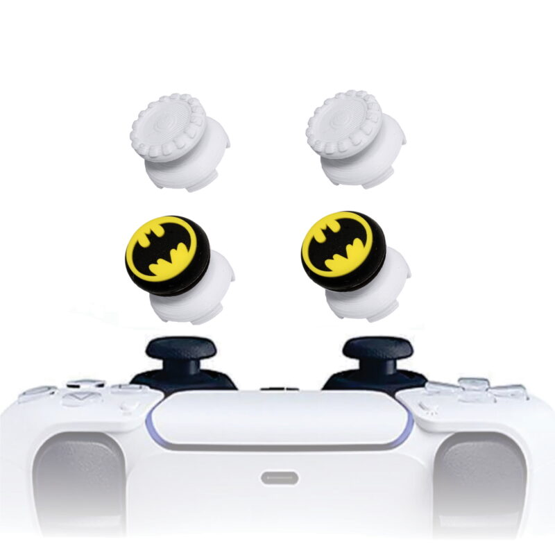 KontrolFreek PS5 Extensor 3d Analogico Branco FPS Shooter Tiro Protetor Hero Batman