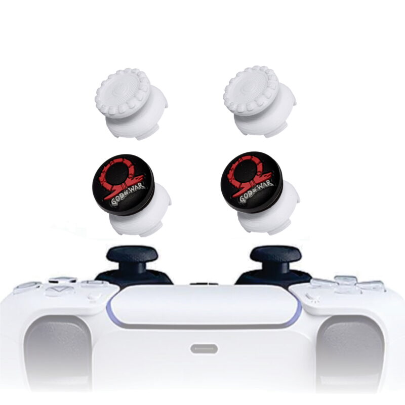 KontrolFreek PS5 Extensor 3d Analogico Branco FPS Shooter Tiro Protetor Hero God Of War