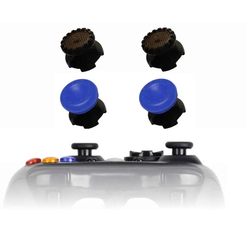 KontrolFreek Xbox 360 Extensor 3d Analogico Preto FPS Shooter Tiro Protetor Cor Azul