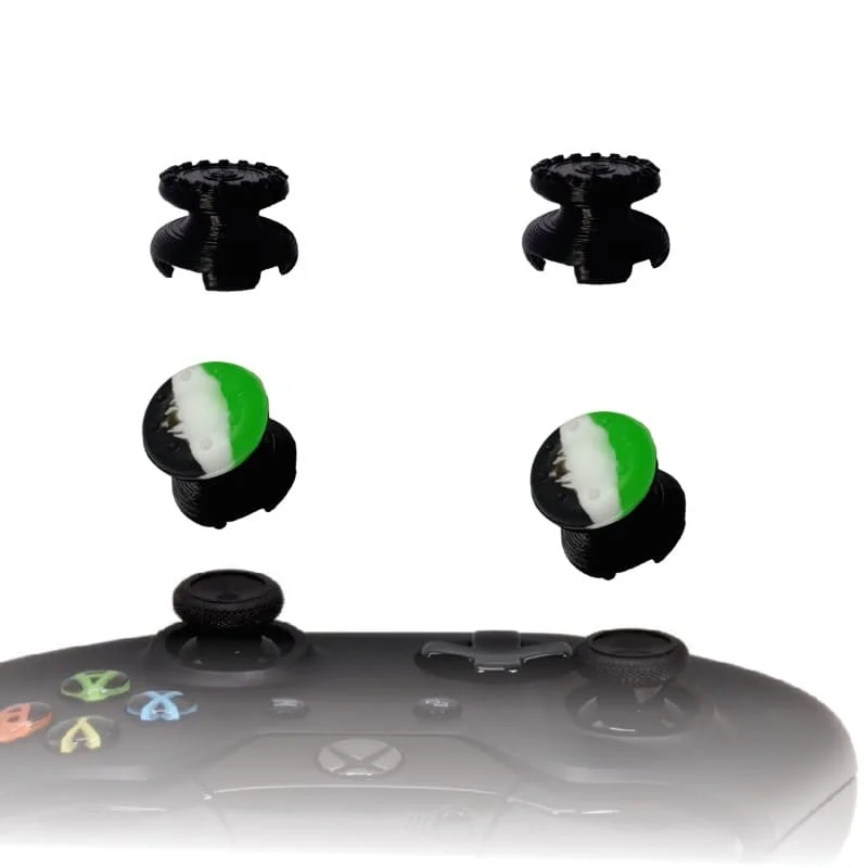 KontrolFreek Xbox One Extensor 3d Analogico Preto FPS Shooter Tiro Protetor Camo Verde Dark