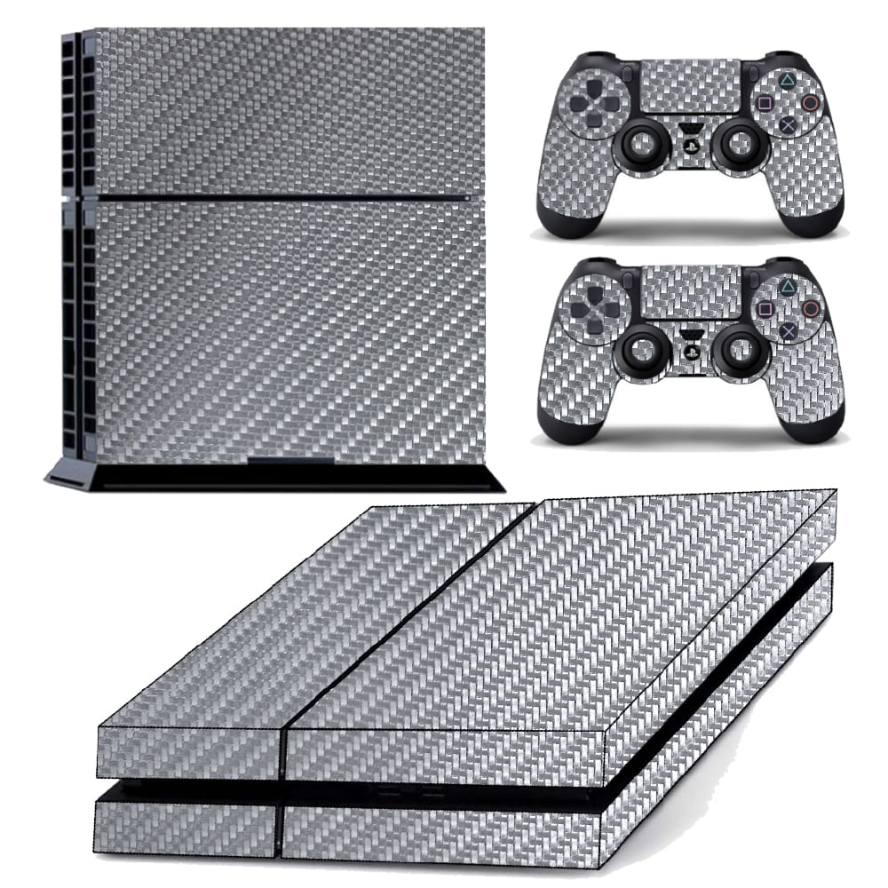 Playstation 4 PS4 Pro Adesivo Skin Fibra Branco 