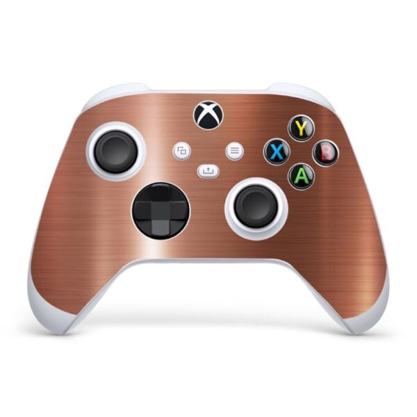 Skin Xbox Series S Controle Adesivo Protetora Cromo Bronze Escovado