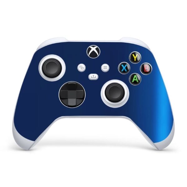Skin Xbox Series S Controle Adesivo Protetora Metalico Brilho Azul