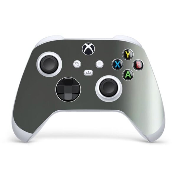 Skin Xbox Series S Controle Adesivo Protetora Metalico Brilho Cinza
